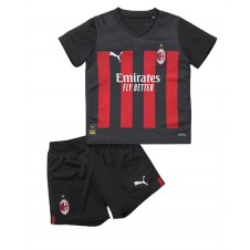 AC Milan Hjemmedraktsett Barn 2022-23 Kortermet (+ korte bukser)